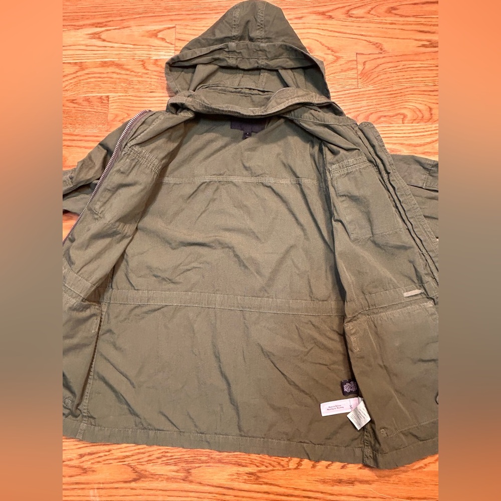 J. Crew Olive Green Utility‎ Field Jacket Downtown Perfect Lightweight Jacket - Picture 8 of 11